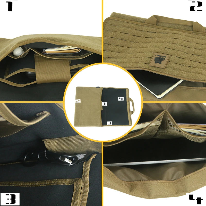 Molle Military Laptop Bag Tactical Messenger Bags Computer Backpack Fanny Belt Shouder Camping Outdoor Sports Army Bags