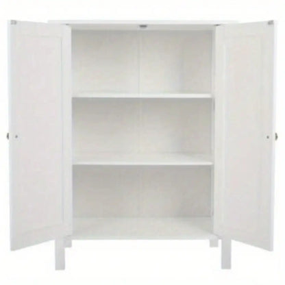 Floor Stand Storage Cabinet Cupboard with Door Pantry Home Kitchen Shelves