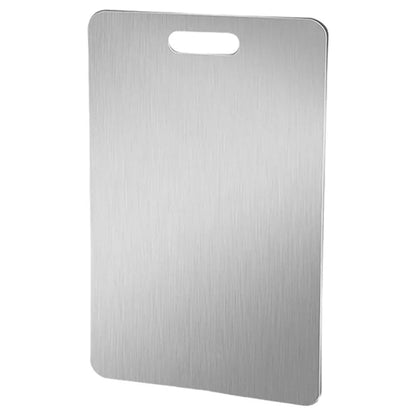Stainless Steel Cutting Board Double Sided Chopping Board Thickened Baking Board for Kitchen for Meat Fruit Vegetables Baby Food