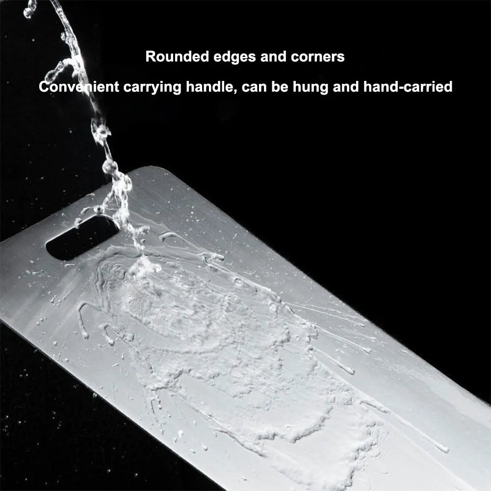 Stainless Steel Cutting Board Double Sided Chopping Board Thickened Baking Board for Kitchen for Meat Fruit Vegetables Baby Food