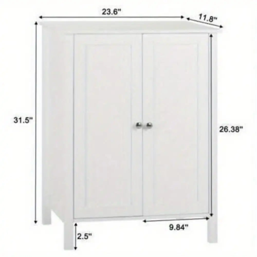 Floor Stand Storage Cabinet Cupboard with Door Pantry Home Kitchen Shelves