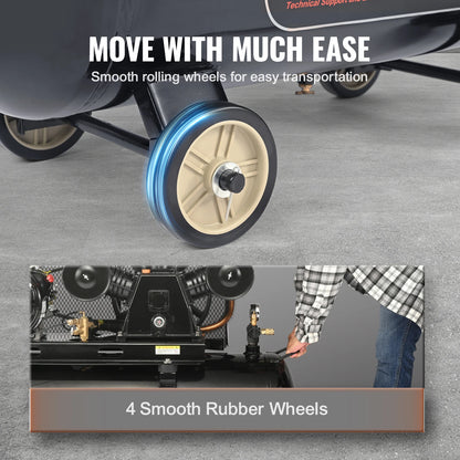 SucceBuy 7HP/15HP Gas Power Air Compressor 10/20/30 Gallon Air Compressor Tank 115PSI Max Pressure for Construction Workshop