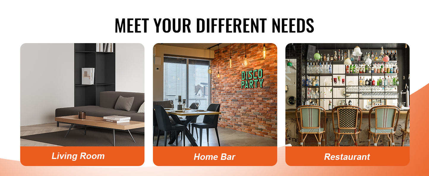 SucceBuy Corner Industrial Bar Cabinet Wine Table for Liquor & Glasses Sideboard Buffet Cabinet with Glass Holder Black Walnut